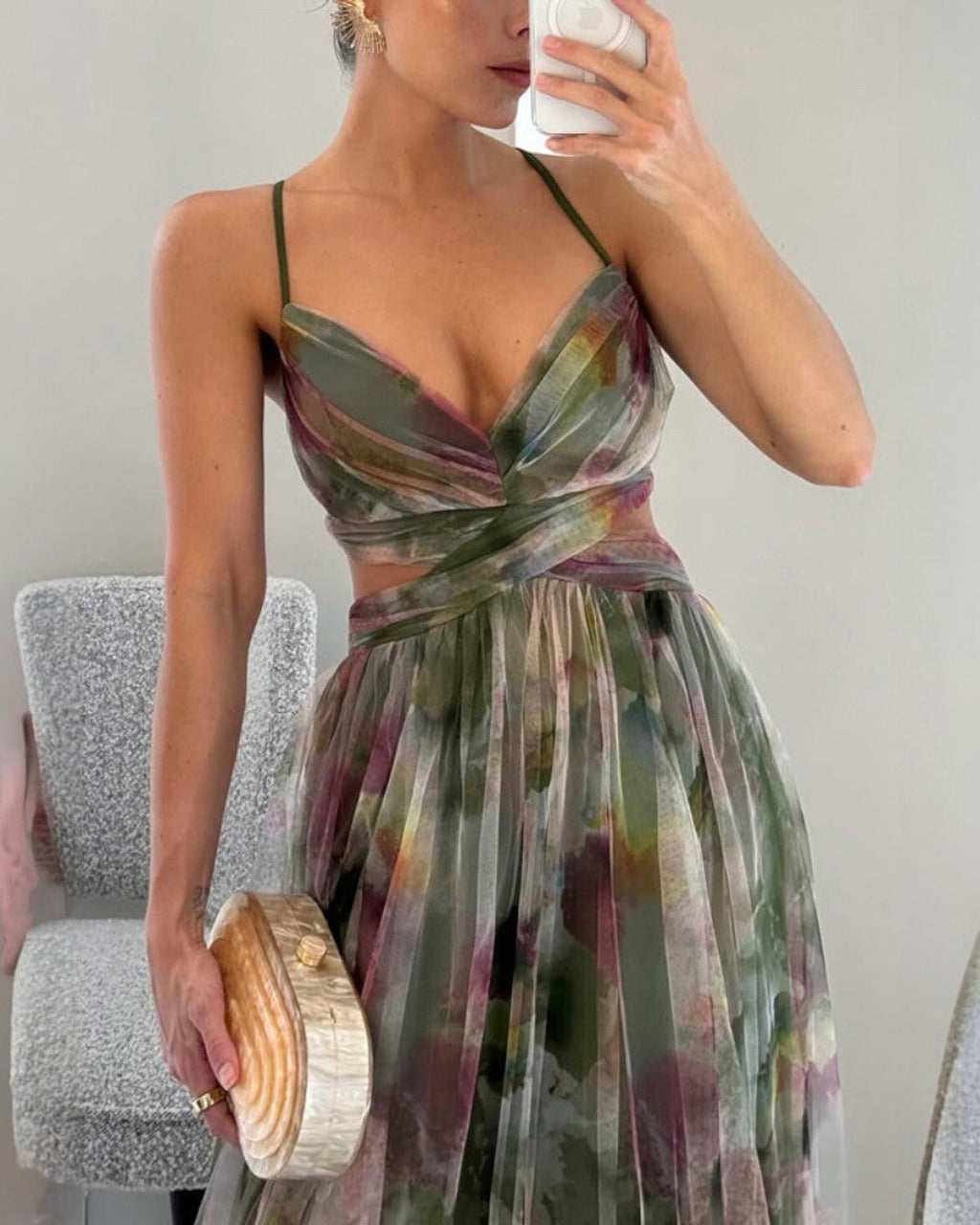 VESTIDO CON ESTAMPA FLORAL