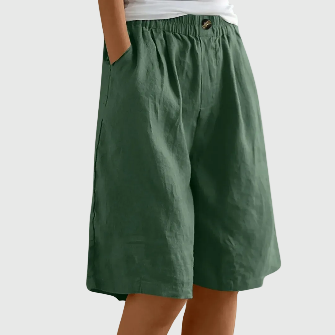 MADELEINE | PANTALONES CORTOS HOLGADOS CON CINTURA ELASTICA