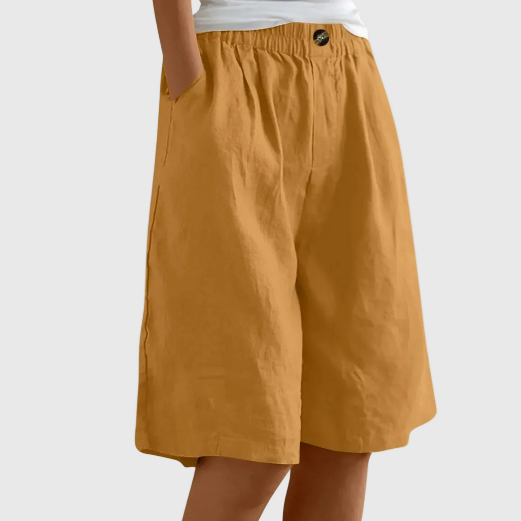 MADELEINE | PANTALONES CORTOS HOLGADOS CON CINTURA ELASTICA