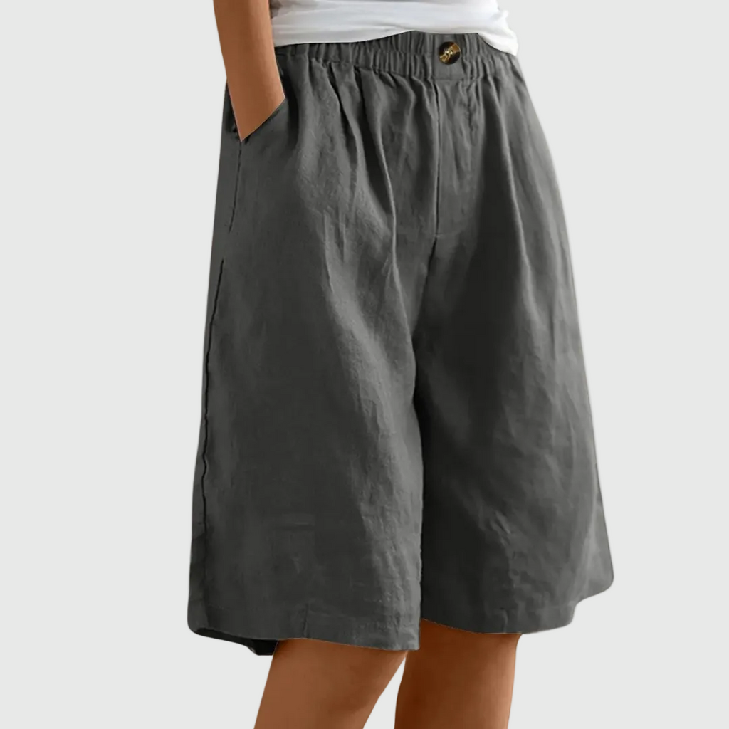 MADELEINE | PANTALONES CORTOS HOLGADOS CON CINTURA ELASTICA