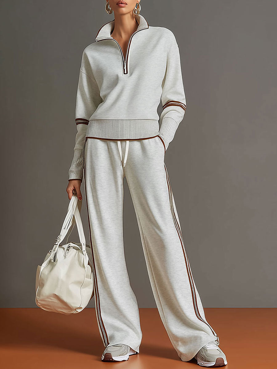 BLUSA Y PANTALÓN DE PIERNAS ANCHAS