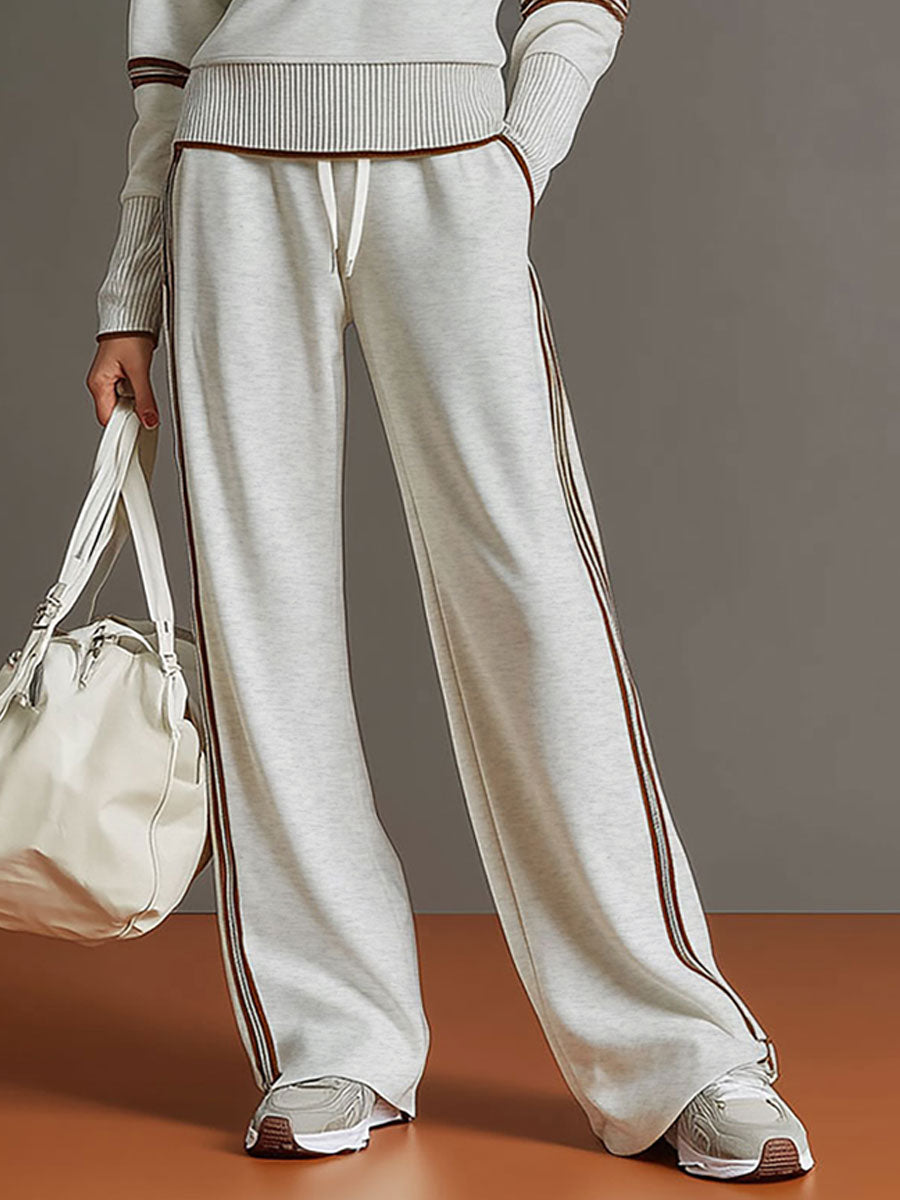 BLUSA Y PANTALÓN DE PIERNAS ANCHAS