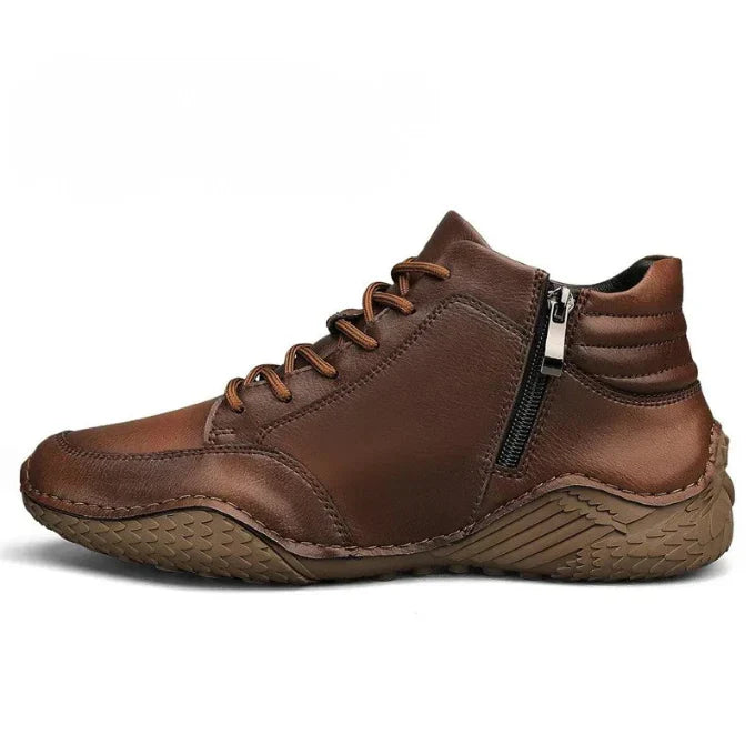 BOTAS DE MEDIA CAÑA EN CUERO