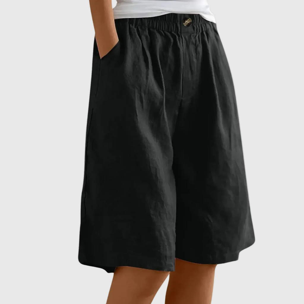 MADELEINE | PANTALONES CORTOS HOLGADOS CON CINTURA ELASTICA