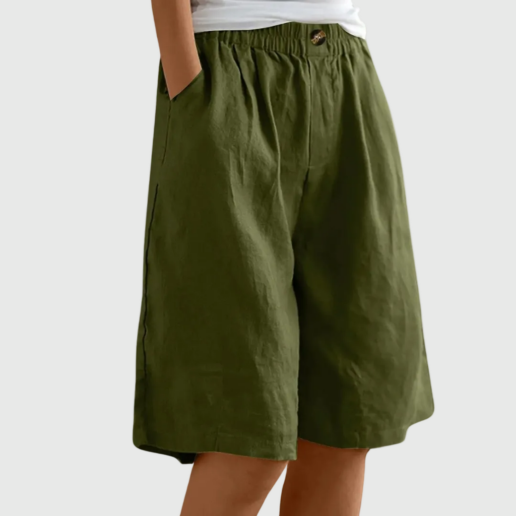MADELEINE | PANTALONES CORTOS HOLGADOS CON CINTURA ELASTICA