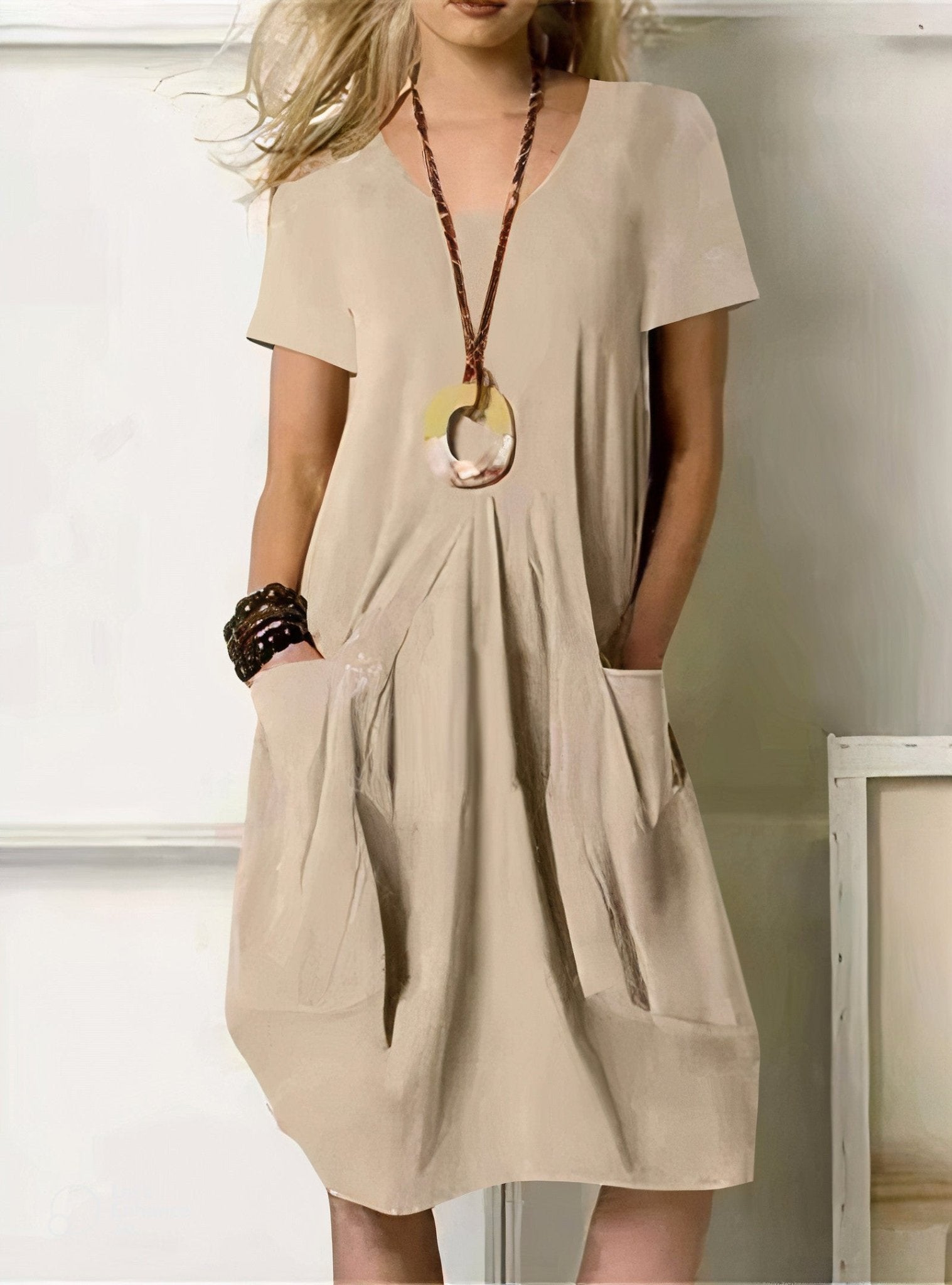 VESTIDO FLUIDO CASUAL Y CÓMODO