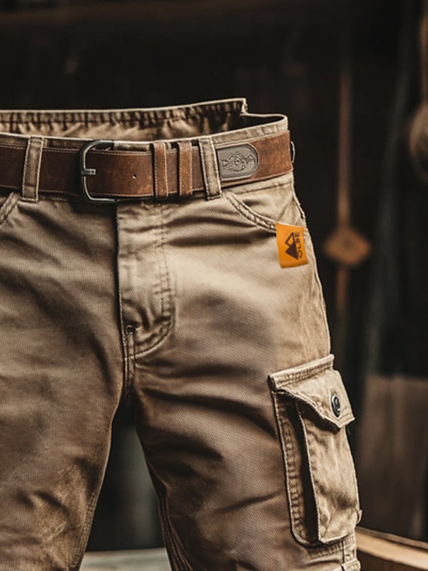 GASPARD | PANTALONES CARGO RETRO CON MULTIPLES BOLSILLOS
