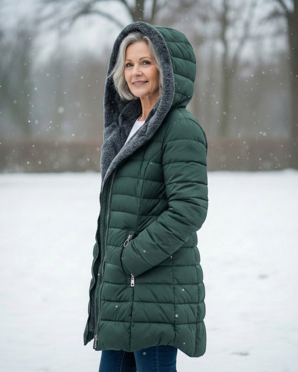 ABRIGO PUFFER FORRADO EN FORRO POLAR