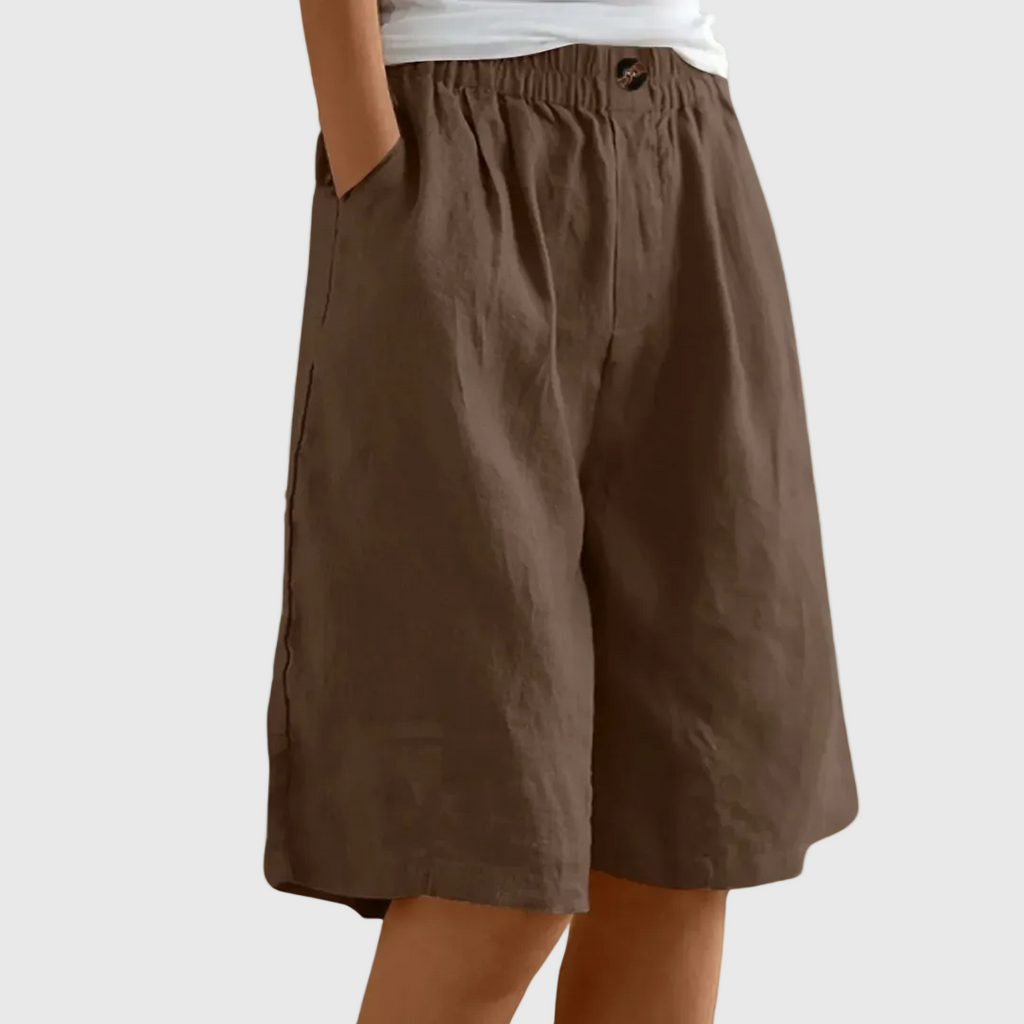 MADELEINE | PANTALONES CORTOS HOLGADOS CON CINTURA ELASTICA