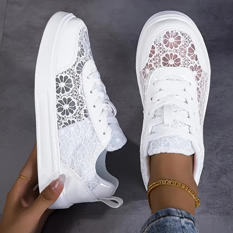 ZAPATILLAS DE ENCAJE FLORAL