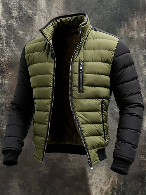 CHAQUETA ACOLCHADA CON CREMALLERA, CORTE MODERNO