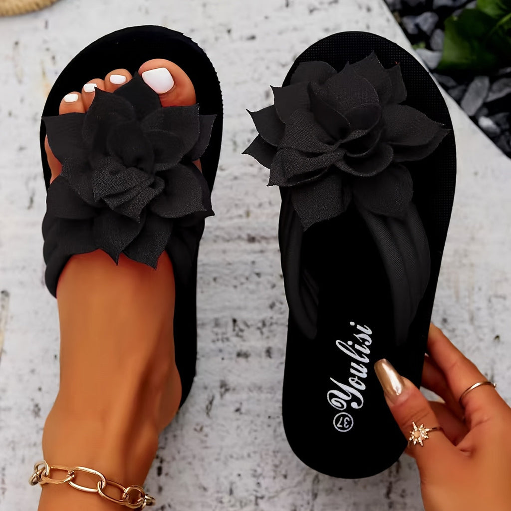 SANDALIAS DE FLOR ELEGANTES SANDRA