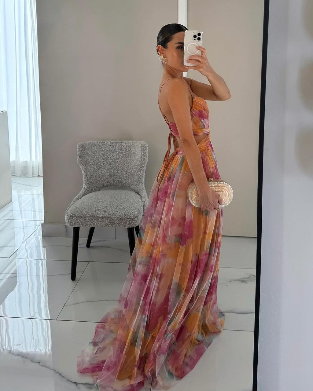 VESTIDO CON ESTAMPA FLORAL