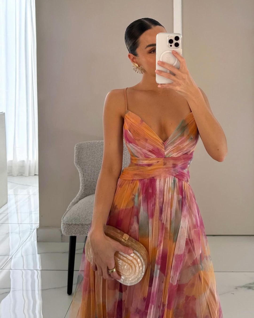 VESTIDO CON ESTAMPA FLORAL