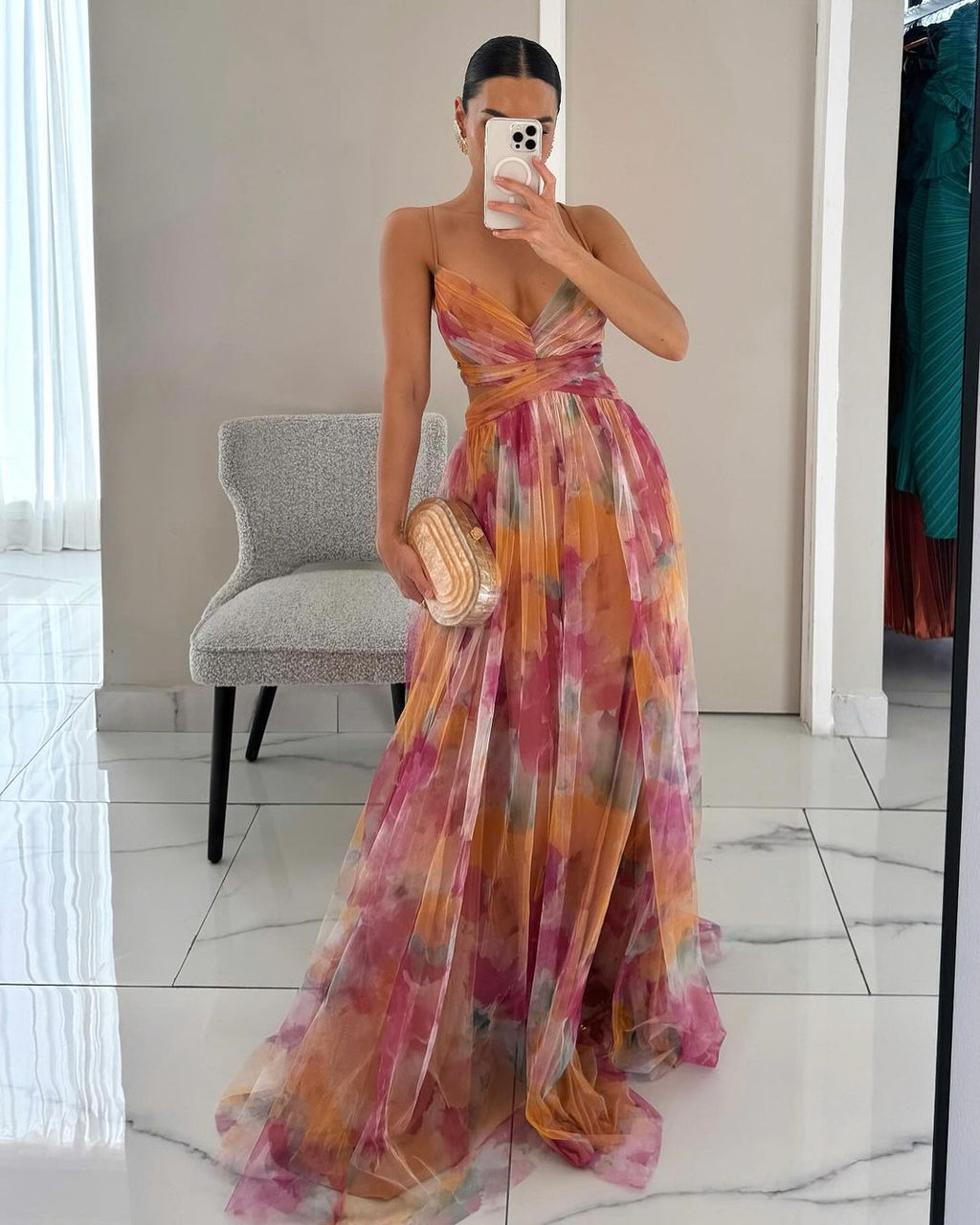 VESTIDO CON ESTAMPA FLORAL