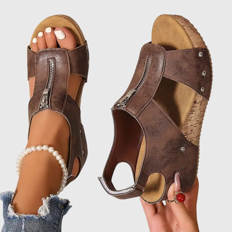 STYLA™ | SANDALIAS ORTOPÉDICAS CON CREMALLERA