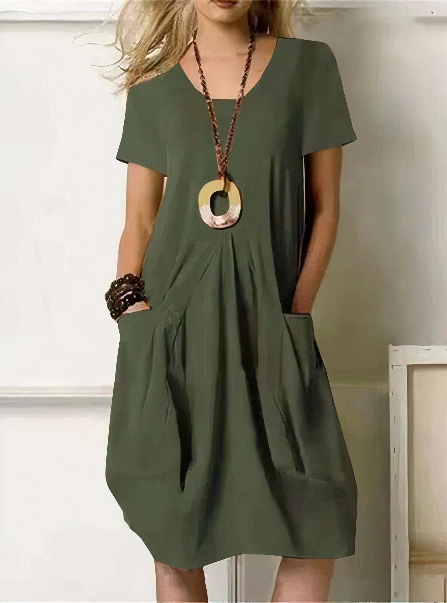 VESTIDO FLUIDO CASUAL Y CÓMODO