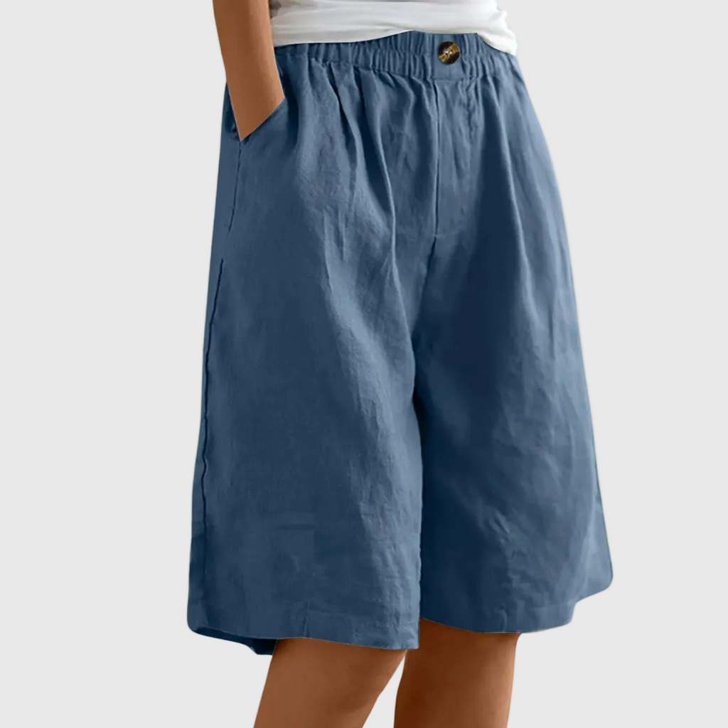 MADELEINE | PANTALONES CORTOS HOLGADOS CON CINTURA ELASTICA