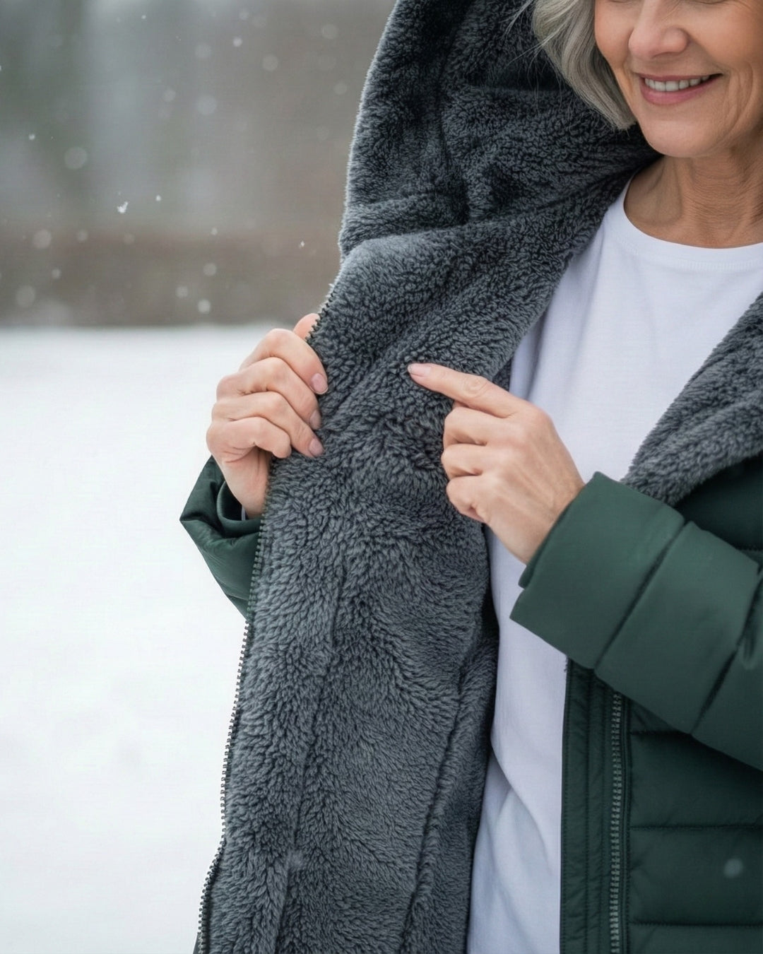 ABRIGO PUFFER FORRADO EN FORRO POLAR