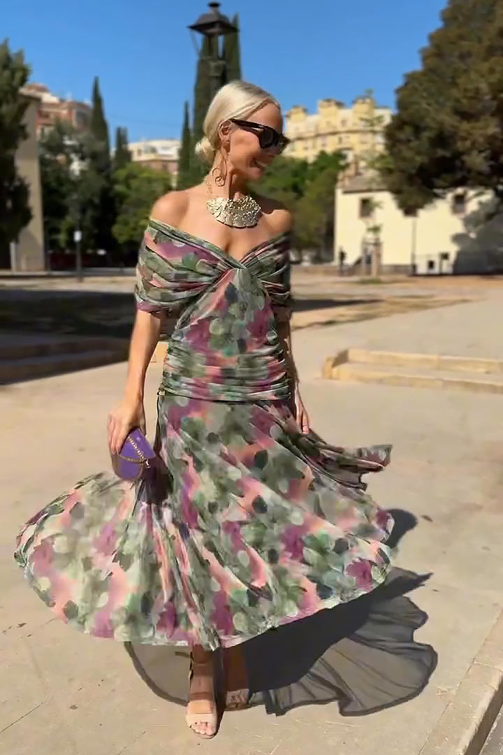 VESTIDO ELEGANTE CON ESCOTE EN V