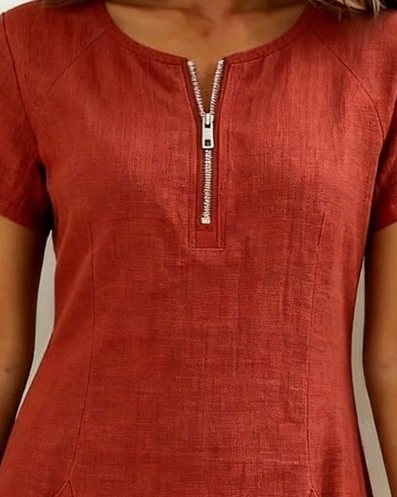 VESTIDO ELEGANTE CON CREMALLERA