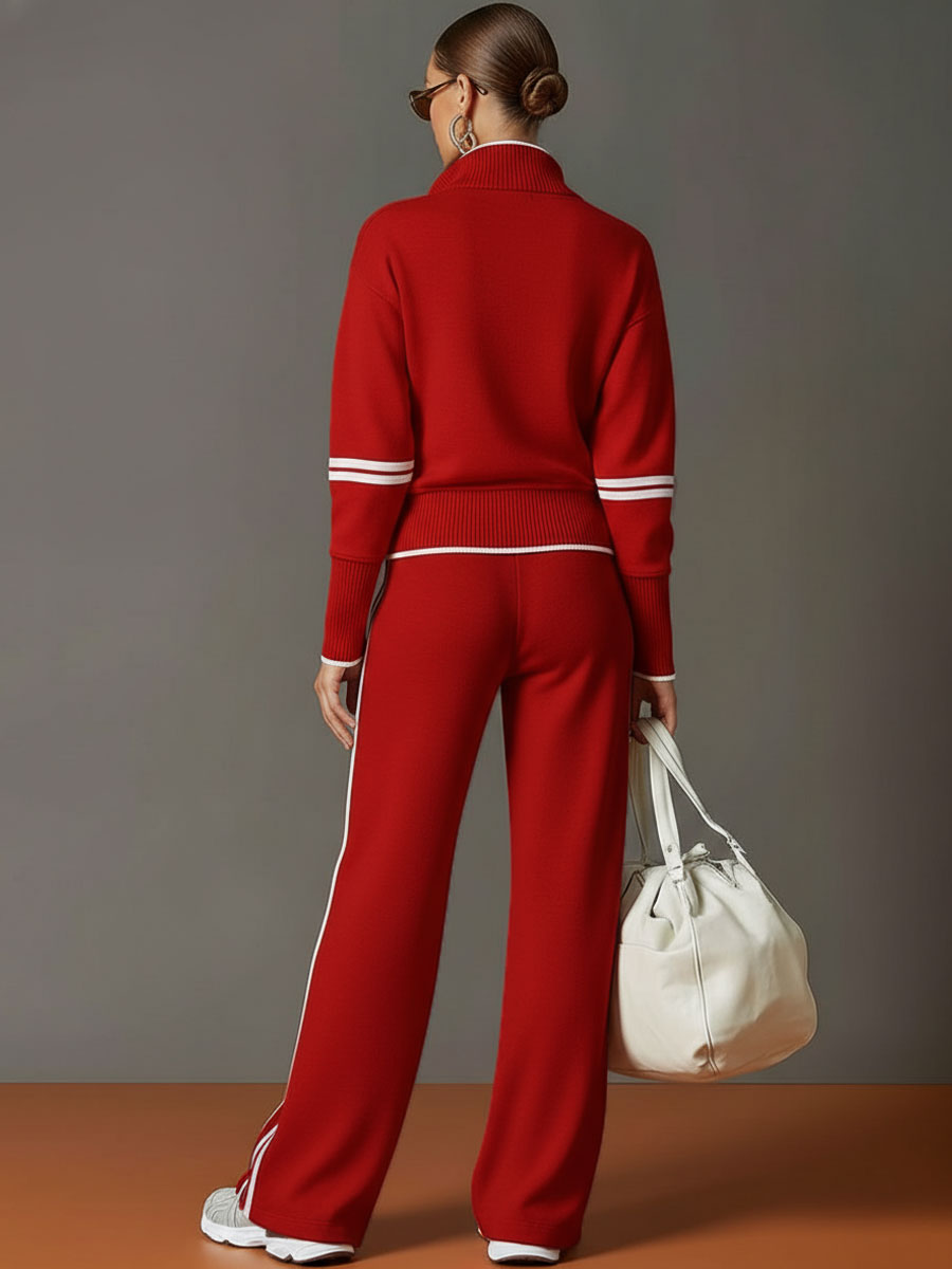 BLUSA Y PANTALÓN DE PIERNAS ANCHAS
