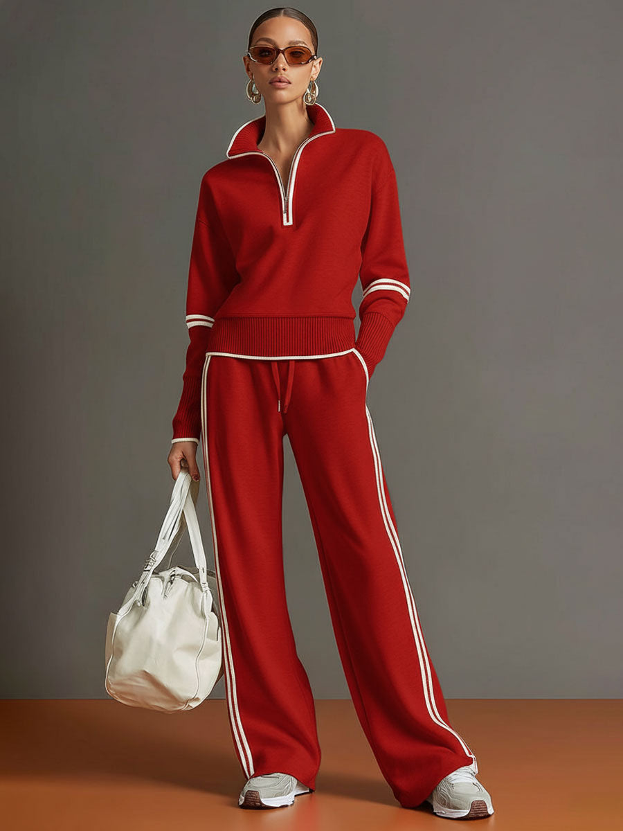 BLUSA Y PANTALÓN DE PIERNAS ANCHAS