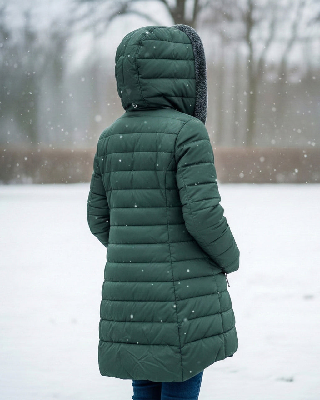 ABRIGO PUFFER FORRADO EN FORRO POLAR