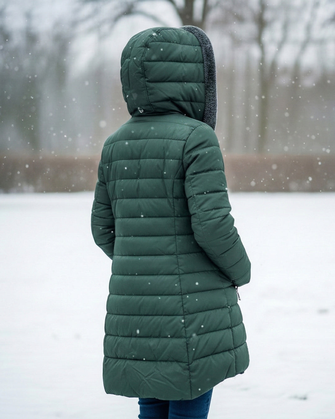 ABRIGO PUFFER FORRADO EN FORRO POLAR