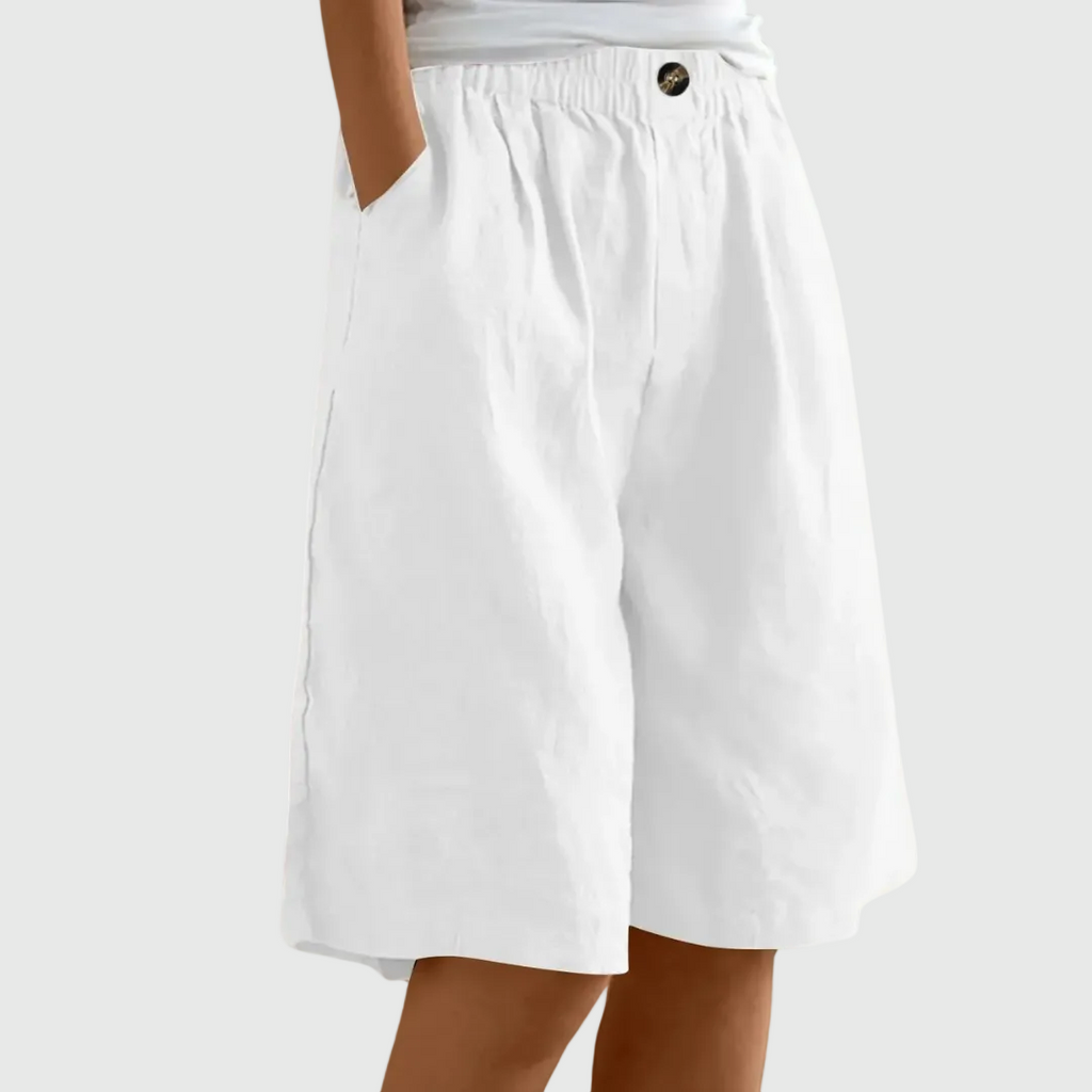 MADELEINE | PANTALONES CORTOS HOLGADOS CON CINTURA ELASTICA