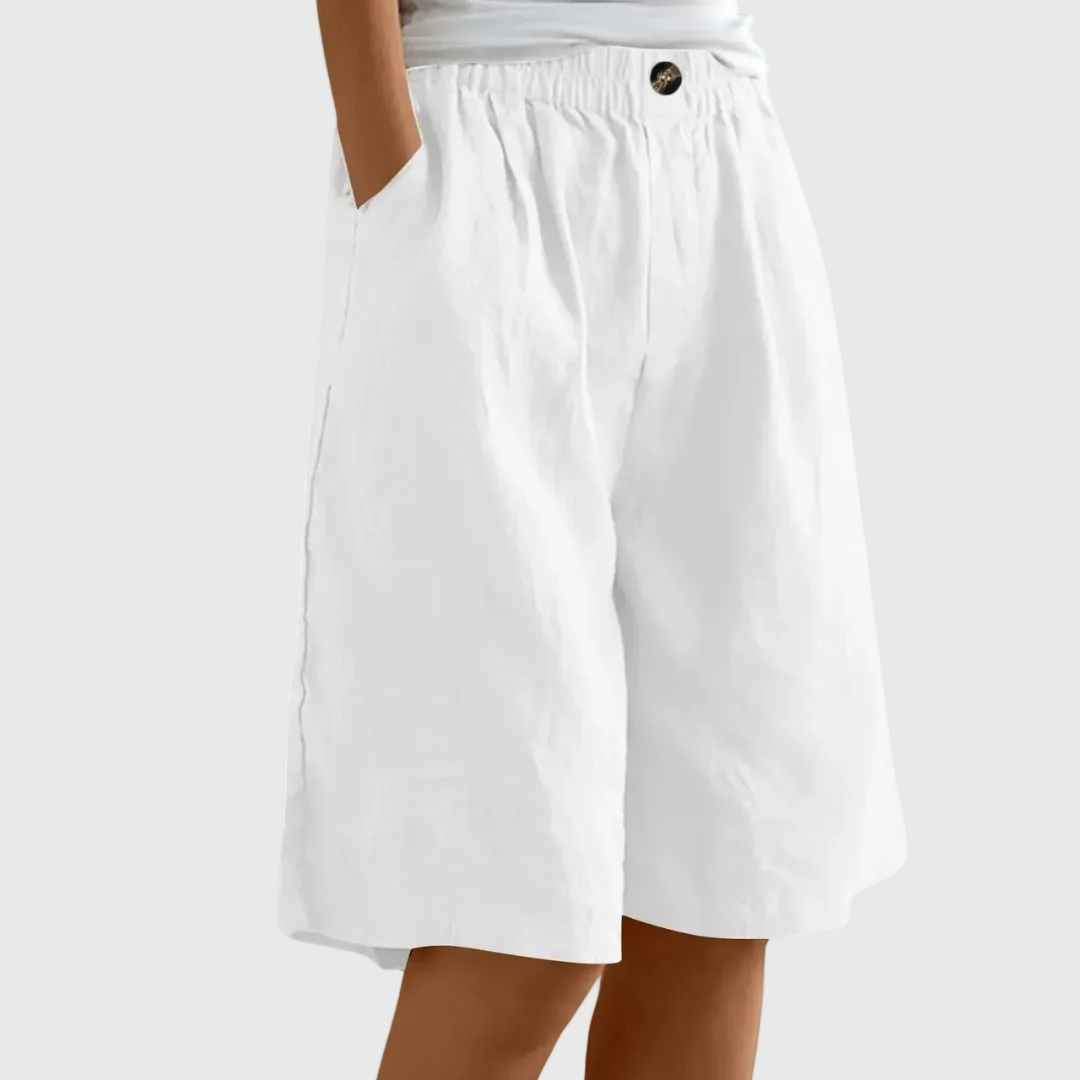 MADELEINE | PANTALONES CORTOS HOLGADOS CON CINTURA ELASTICA