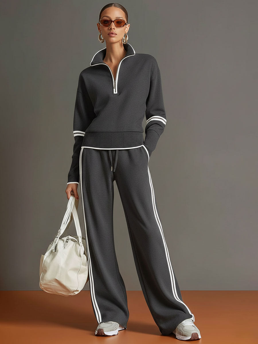 BLUSA Y PANTALÓN DE PIERNAS ANCHAS