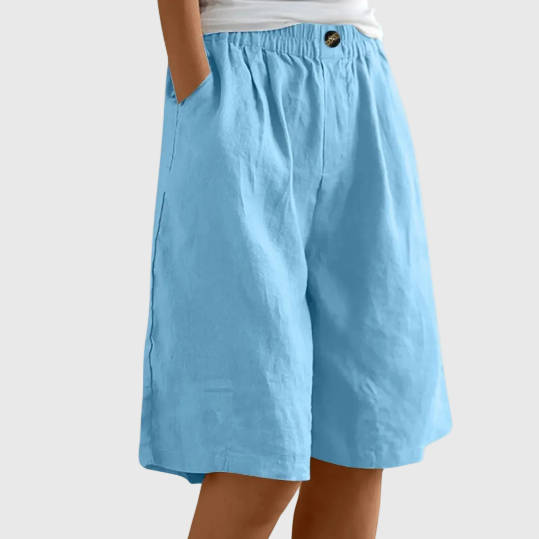 MADELEINE | PANTALONES CORTOS HOLGADOS CON CINTURA ELASTICA
