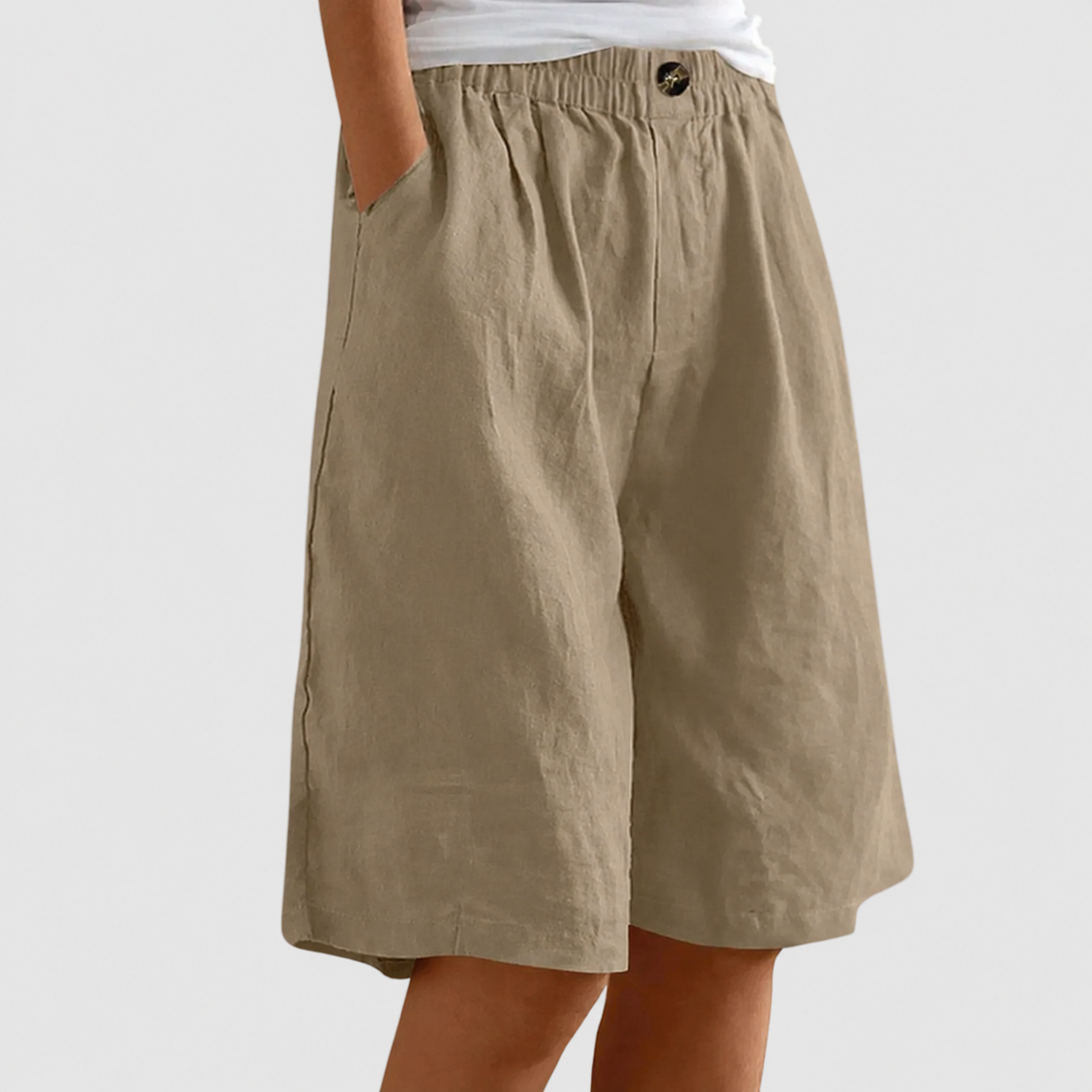 MADELEINE | PANTALONES CORTOS HOLGADOS CON CINTURA ELASTICA