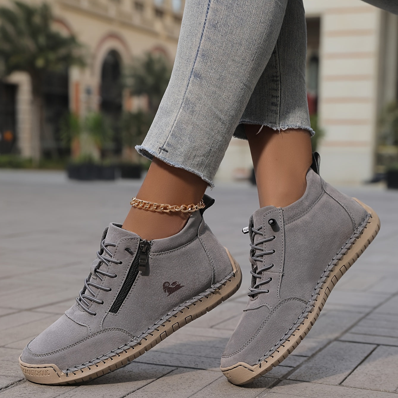 ZAPATOS ORTOPÉDICOS COMODOS CON CREMALLERA