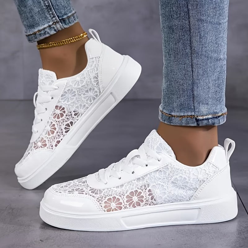 ZAPATILLAS DE ENCAJE FLORAL