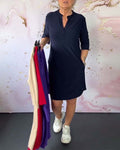 VESTIDO CON ESCOTE EN V