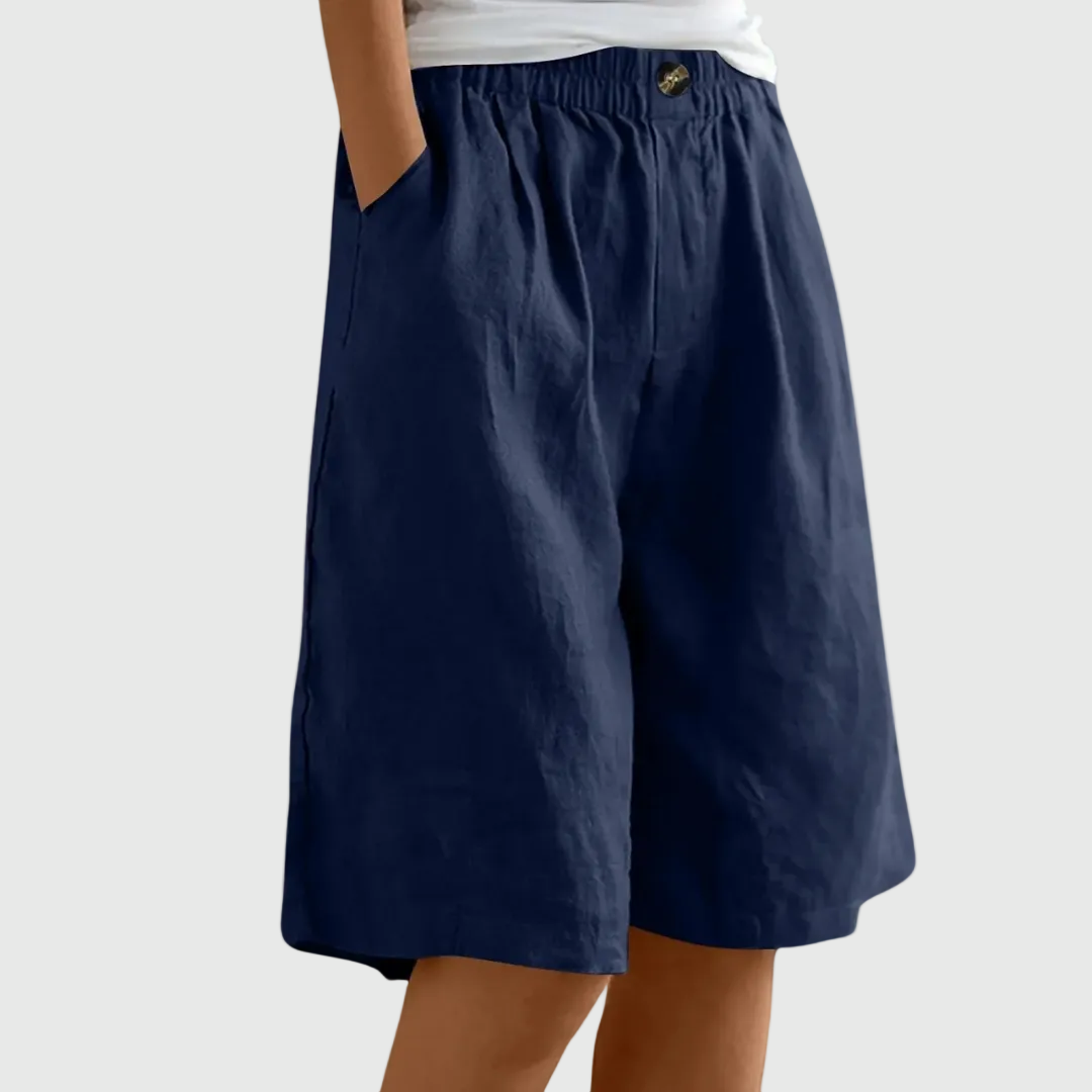 MADELEINE | PANTALONES CORTOS HOLGADOS CON CINTURA ELASTICA