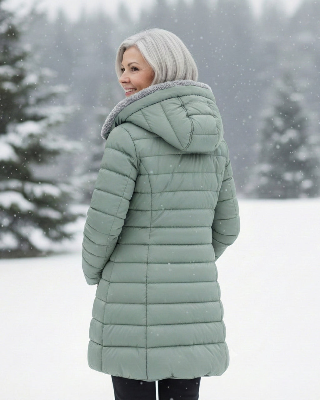 ABRIGO PUFFER FORRADO EN FORRO POLAR
