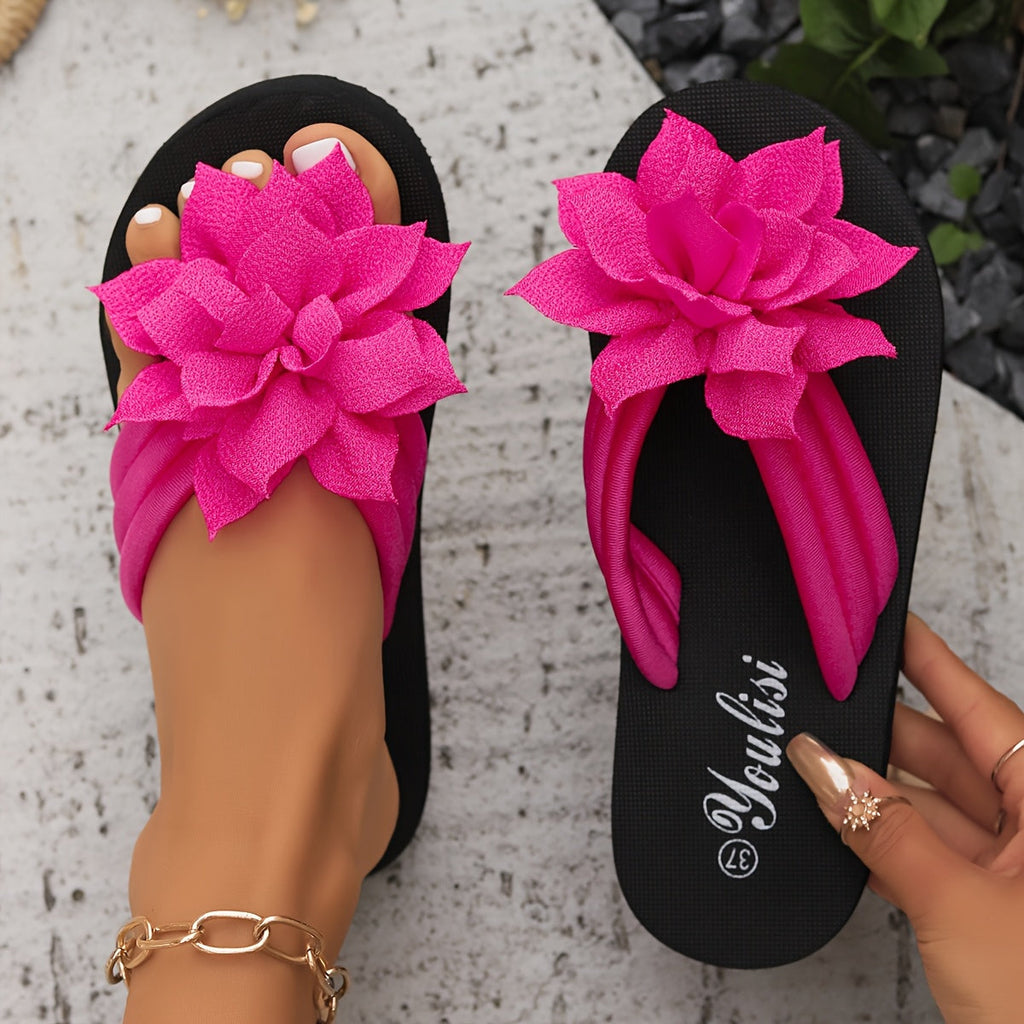 SANDALIAS DE FLOR ELEGANTES SANDRA