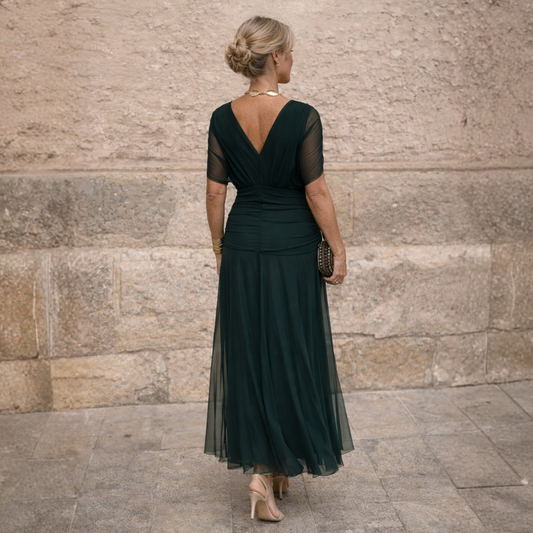 MARÍA | VESTIDO MAXI DE HOMBROS DESCUBIERTOS
