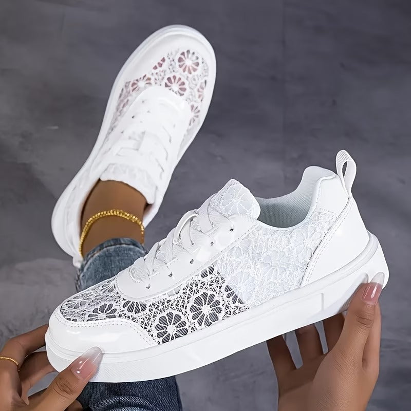 ZAPATILLAS DE ENCAJE FLORAL