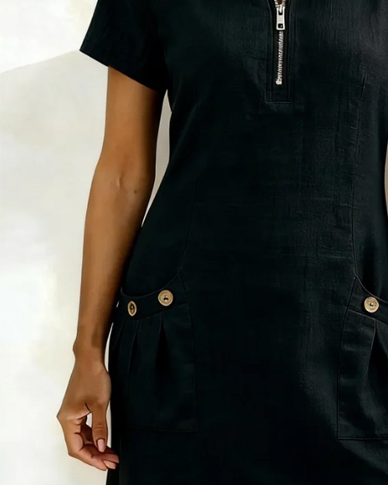 VESTIDO ELEGANTE CON CREMALLERA