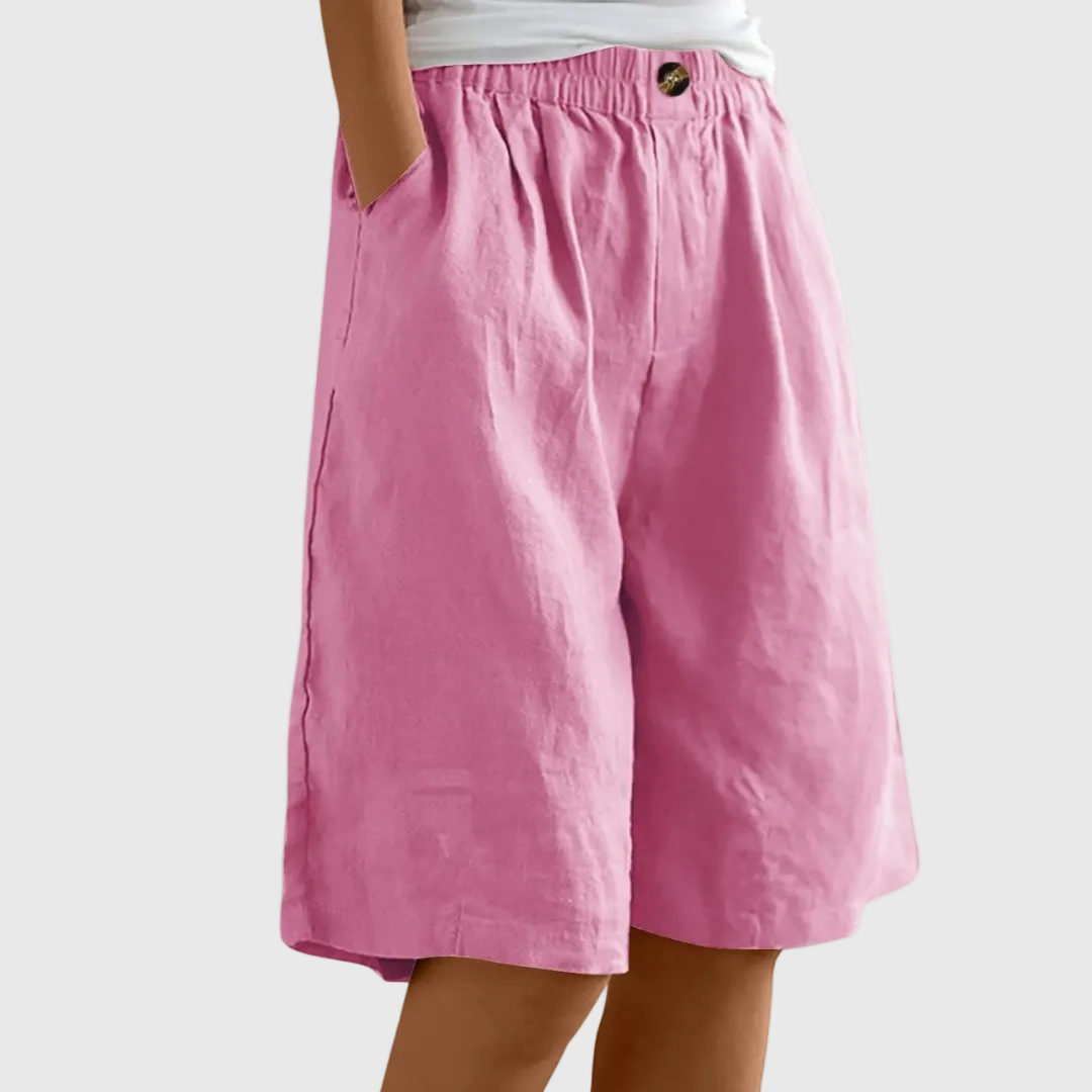 MADELEINE | PANTALONES CORTOS HOLGADOS CON CINTURA ELASTICA
