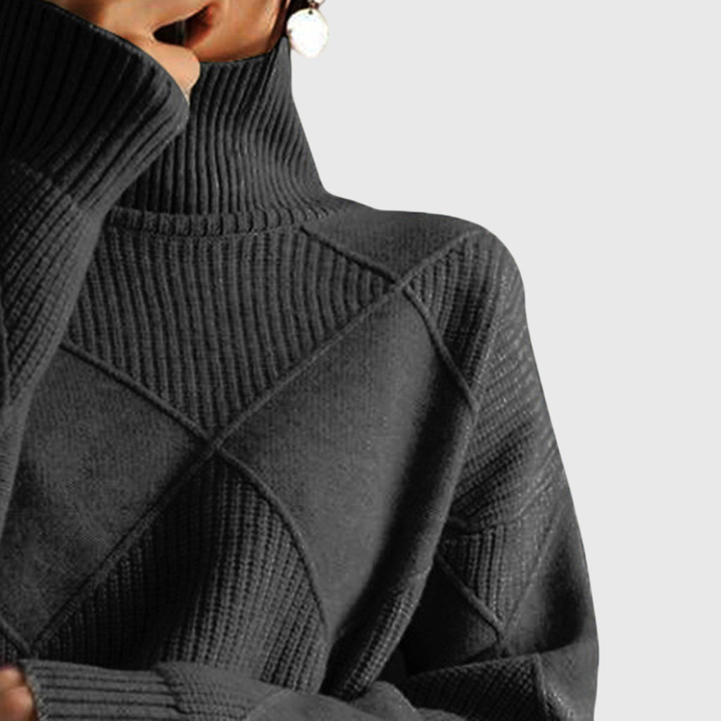 JERSEY DE CUELLO ALTO GEOMETRICO