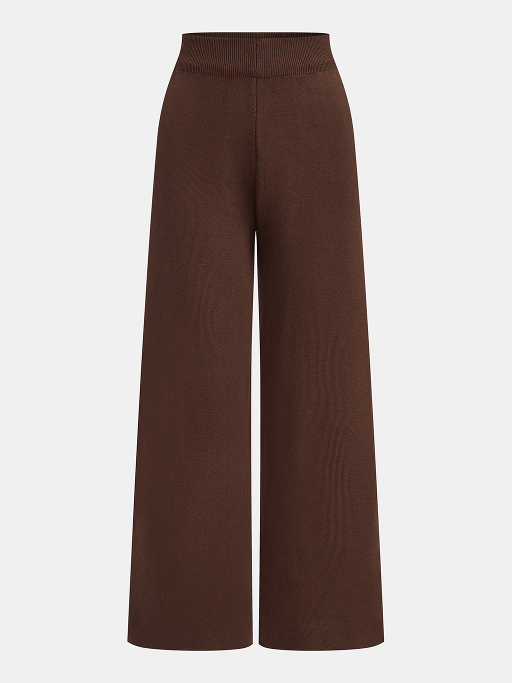 CONJUNTO DE TRES PIEZAS CON SUÉTER DE CUELLO ALTO DE PUNTO, CÁRDIGAN Y PANTALONES