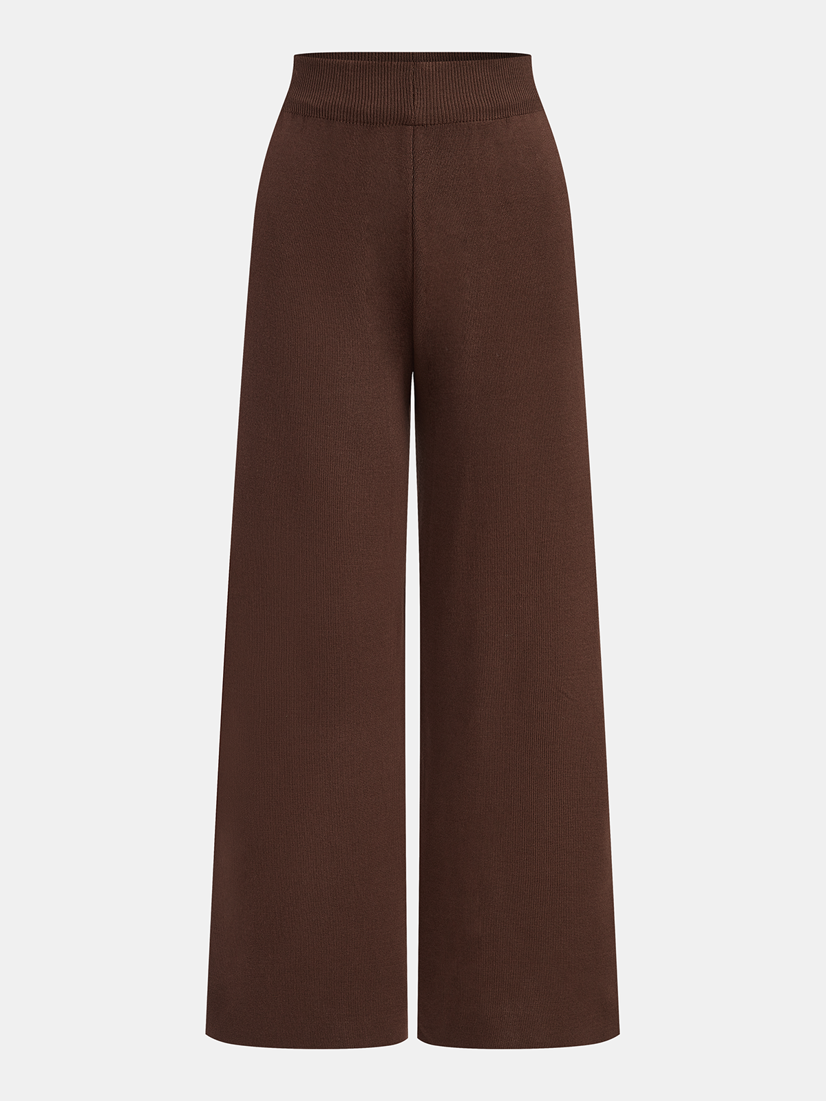 CONJUNTO DE TRES PIEZAS CON SUÉTER DE CUELLO ALTO DE PUNTO, CÁRDIGAN Y PANTALONES