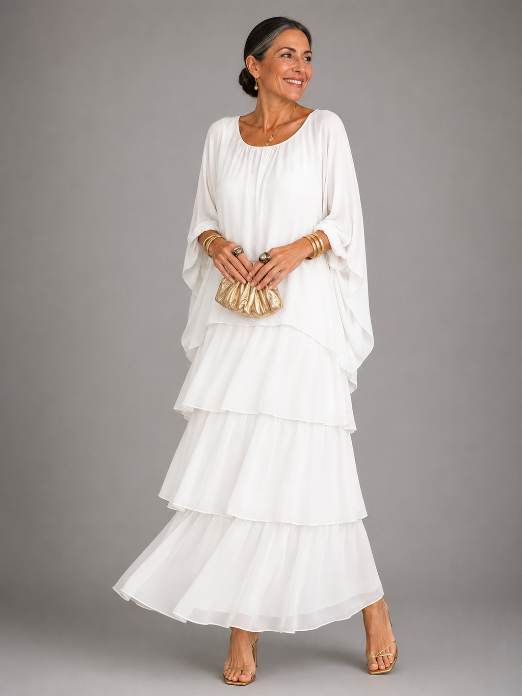 VESTIDO MAXI ELEGANTE Y FLUIDO