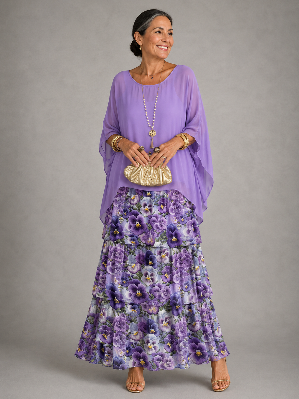 VESTIDO MAXI ELEGANTE Y FLUIDO