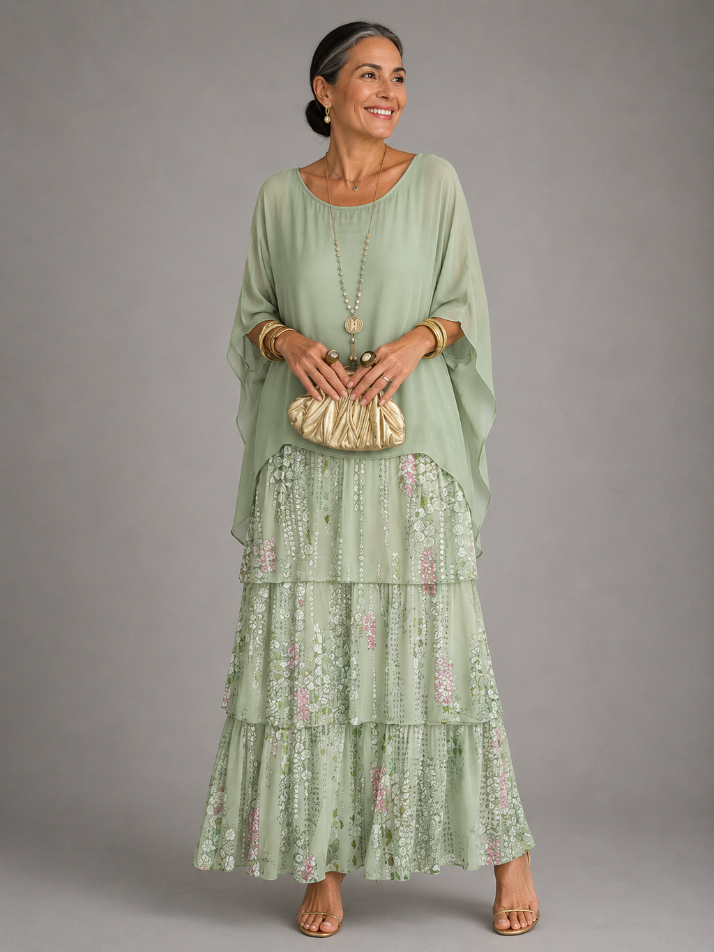 VESTIDO MAXI ELEGANTE Y FLUIDO